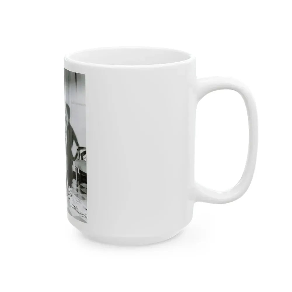 Joan Collins #670 (Vintage Female Icon) White Coffee Mug - Go Mug Yourself
