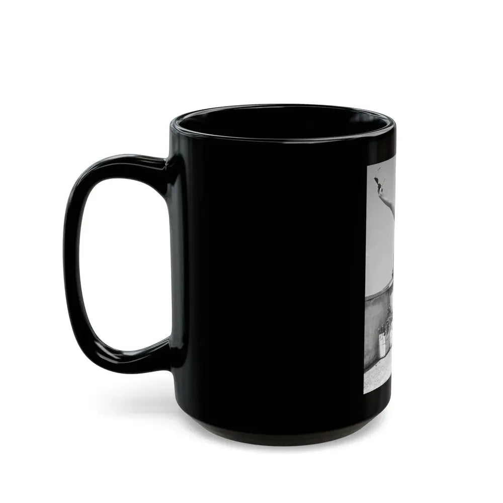 Joan Collins #671 (Vintage Female Icon) Black Coffee Mug - Go Mug Yourself