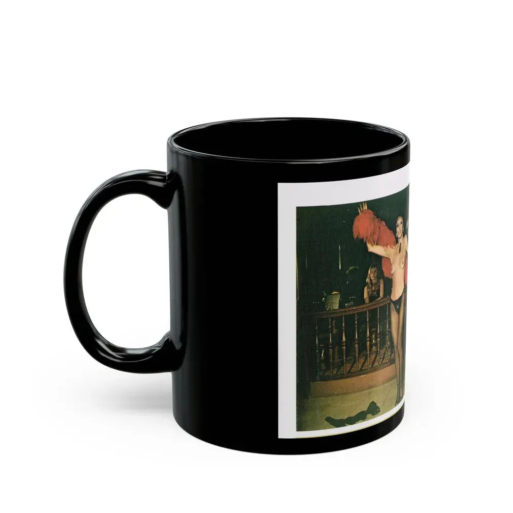 Joan Collins #672 (Vintage Female Icon) Black Coffee Mug - Go Mug Yourself