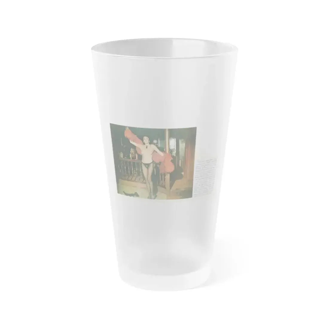 Joan Collins #672 (Vintage Female Icon) Frosted Pint Glass 16oz 16oz Frosted - Go Mug Yourself