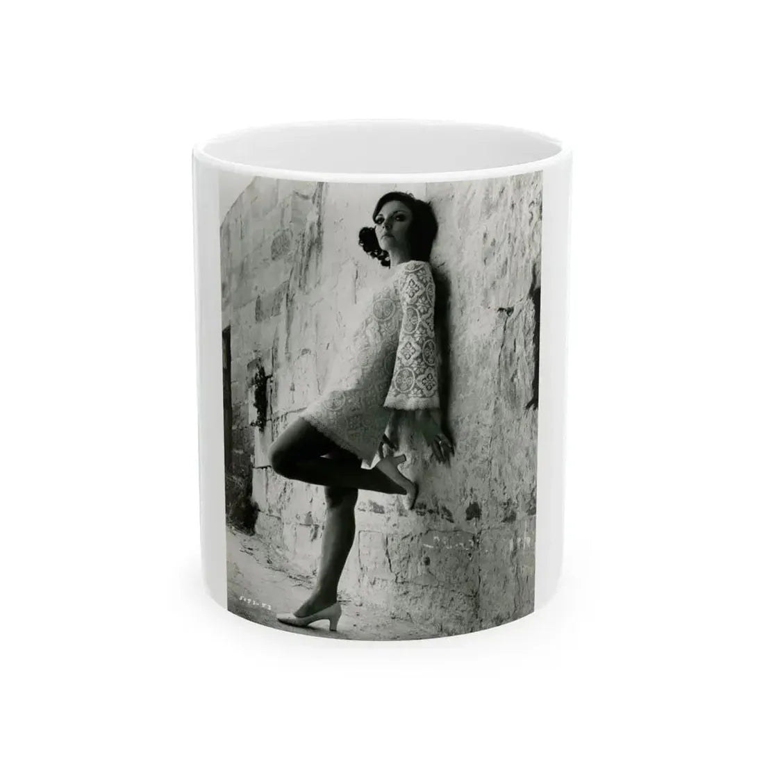 Joan Collins #673 (Vintage Female Icon) White Coffee Mug 11oz - Go Mug Yourself