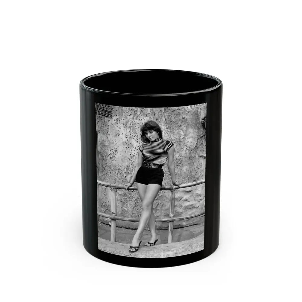 Joan Collins #677 (Vintage Female Icon) Black Coffee Mug 11oz - Go Mug Yourself