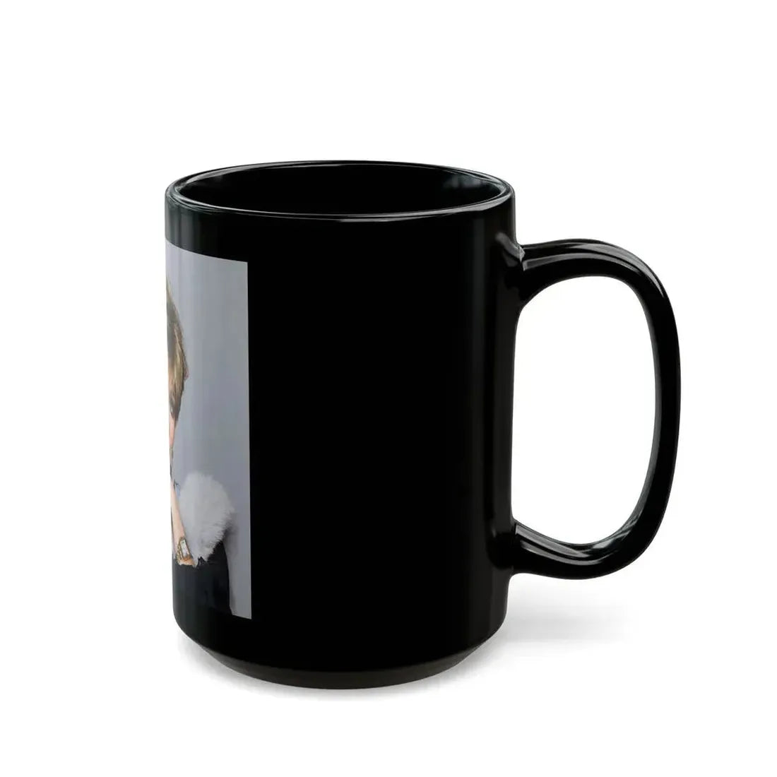 Joan Collins #678 (Vintage Female Icon) Black Coffee Mug - Go Mug Yourself