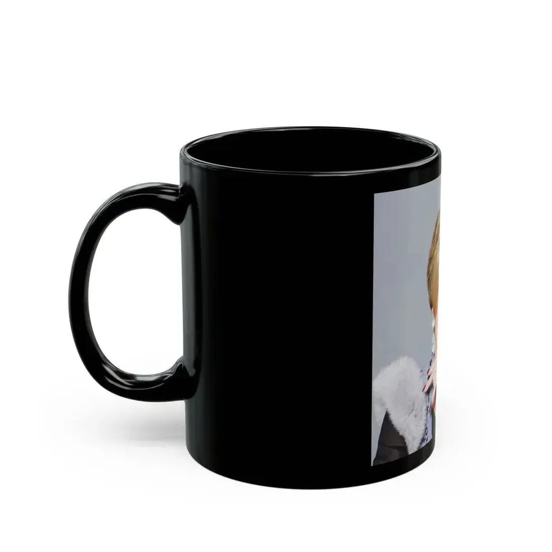 Joan Collins #678 (Vintage Female Icon) Black Coffee Mug - Go Mug Yourself