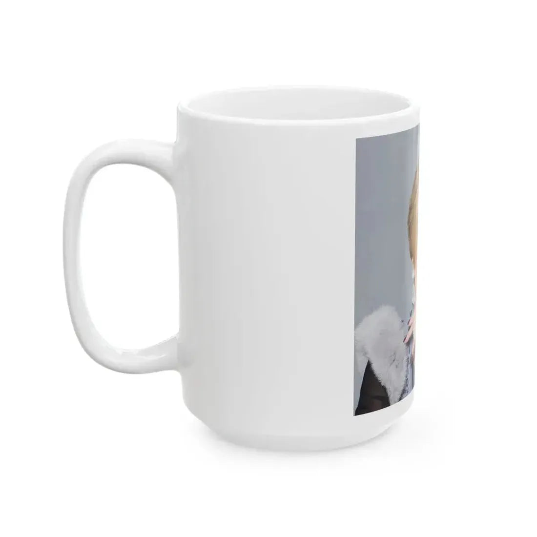 Joan Collins #678 (Vintage Female Icon) White Coffee Mug - Go Mug Yourself