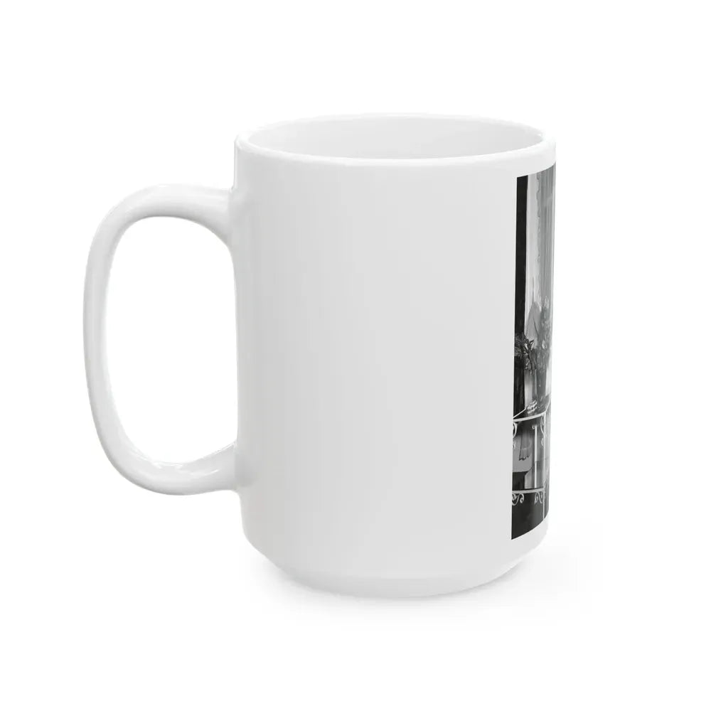 Joan Collins #683 (Vintage Female Icon) White Coffee Mug - Go Mug Yourself
