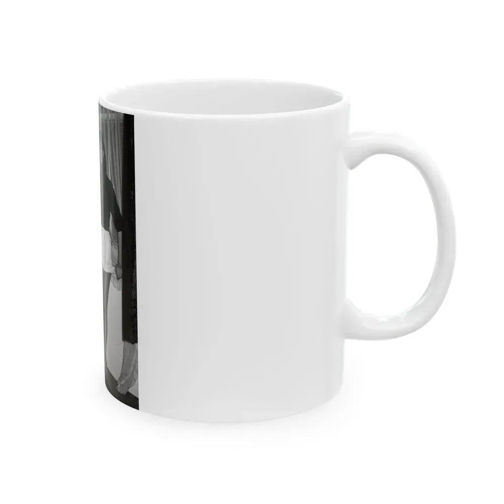 Joan Collins #683 (Vintage Female Icon) White Coffee Mug - Go Mug Yourself