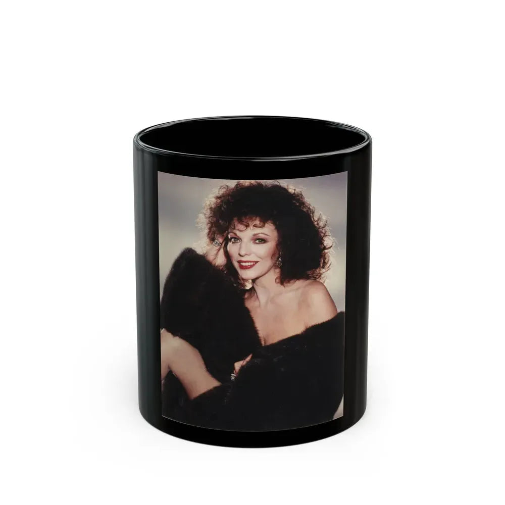 Joan Collins #89 (Vintage Female Icon) Black Coffee Mug 11oz - Go Mug Yourself