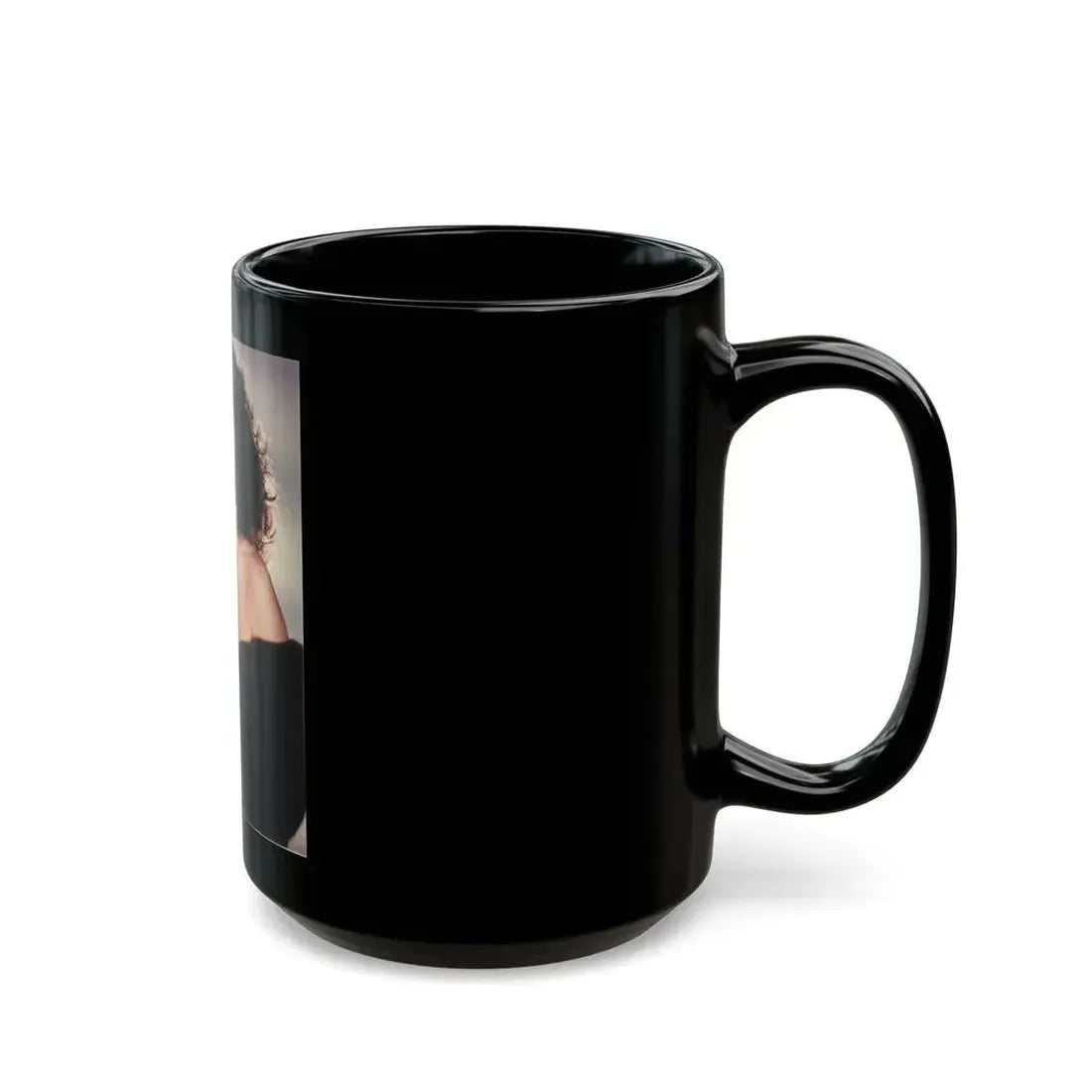 Joan Collins #89 (Vintage Female Icon) Black Coffee Mug - Go Mug Yourself