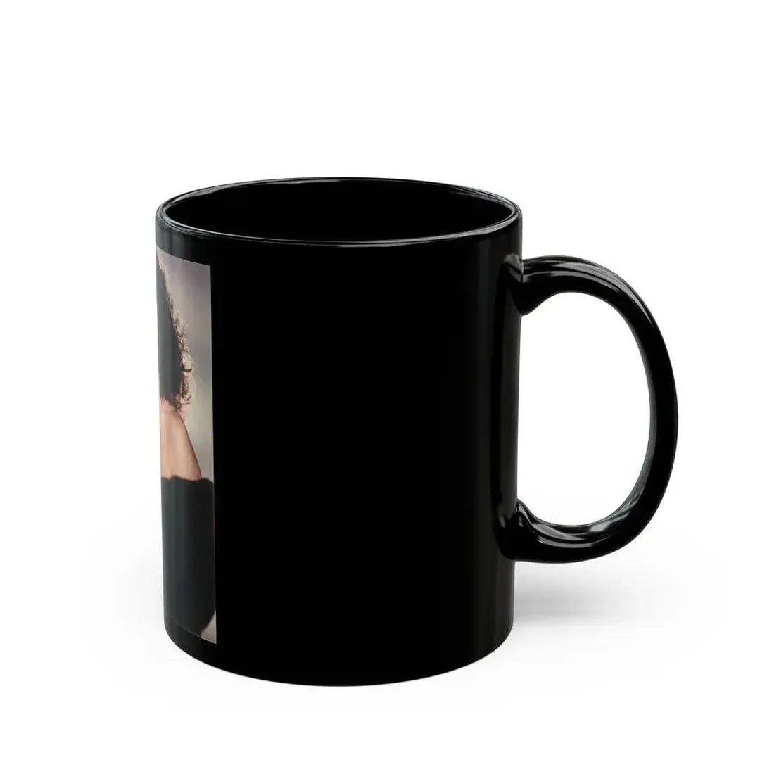 Joan Collins #89 (Vintage Female Icon) Black Coffee Mug - Go Mug Yourself