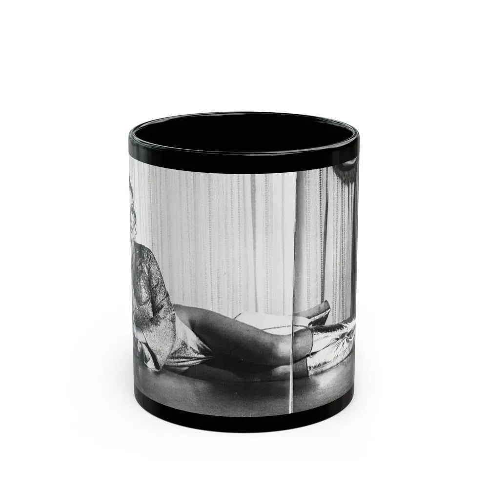 Joan Collins #98 (Vintage Female Icon) Black Coffee Mug 11oz - Go Mug Yourself