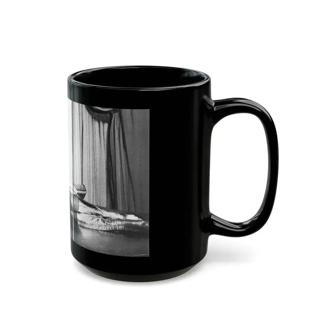 Joan Collins #98 (Vintage Female Icon) Black Coffee Mug - Go Mug Yourself