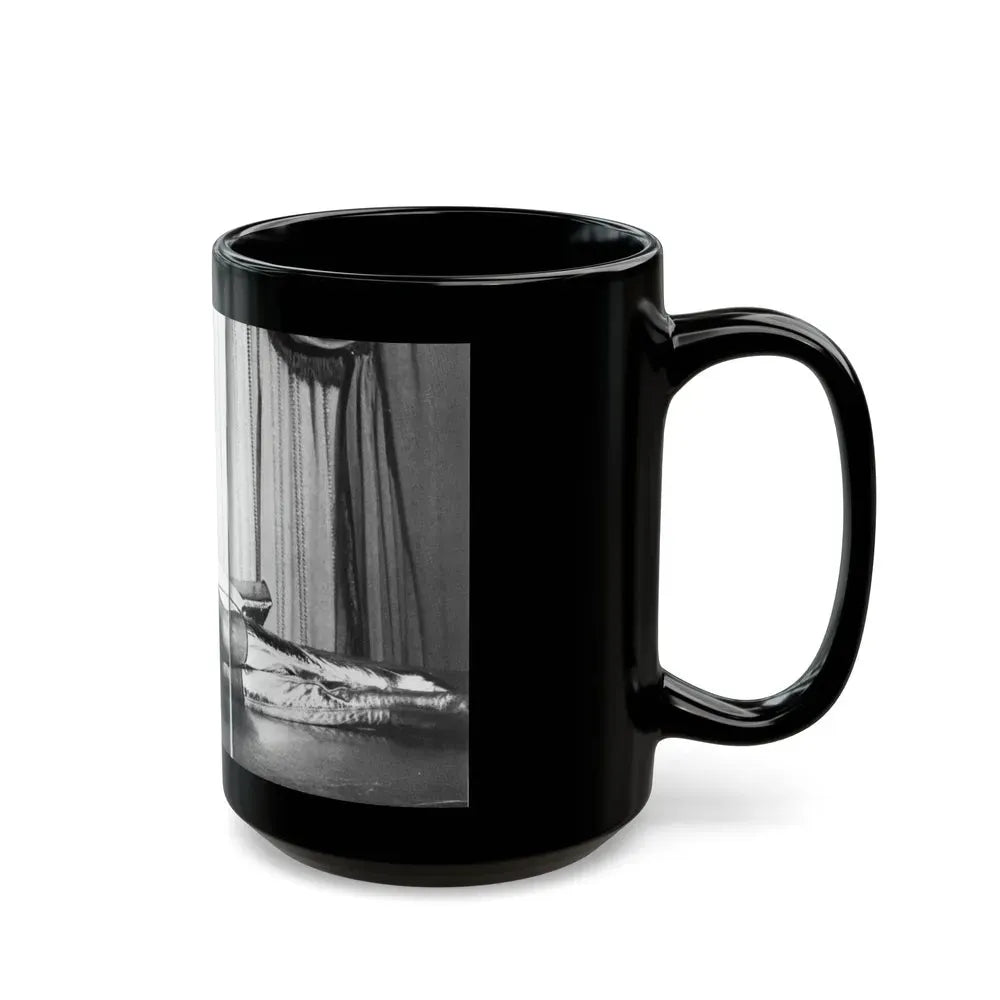 Joan Collins #98 (Vintage Female Icon) Black Coffee Mug - Go Mug Yourself