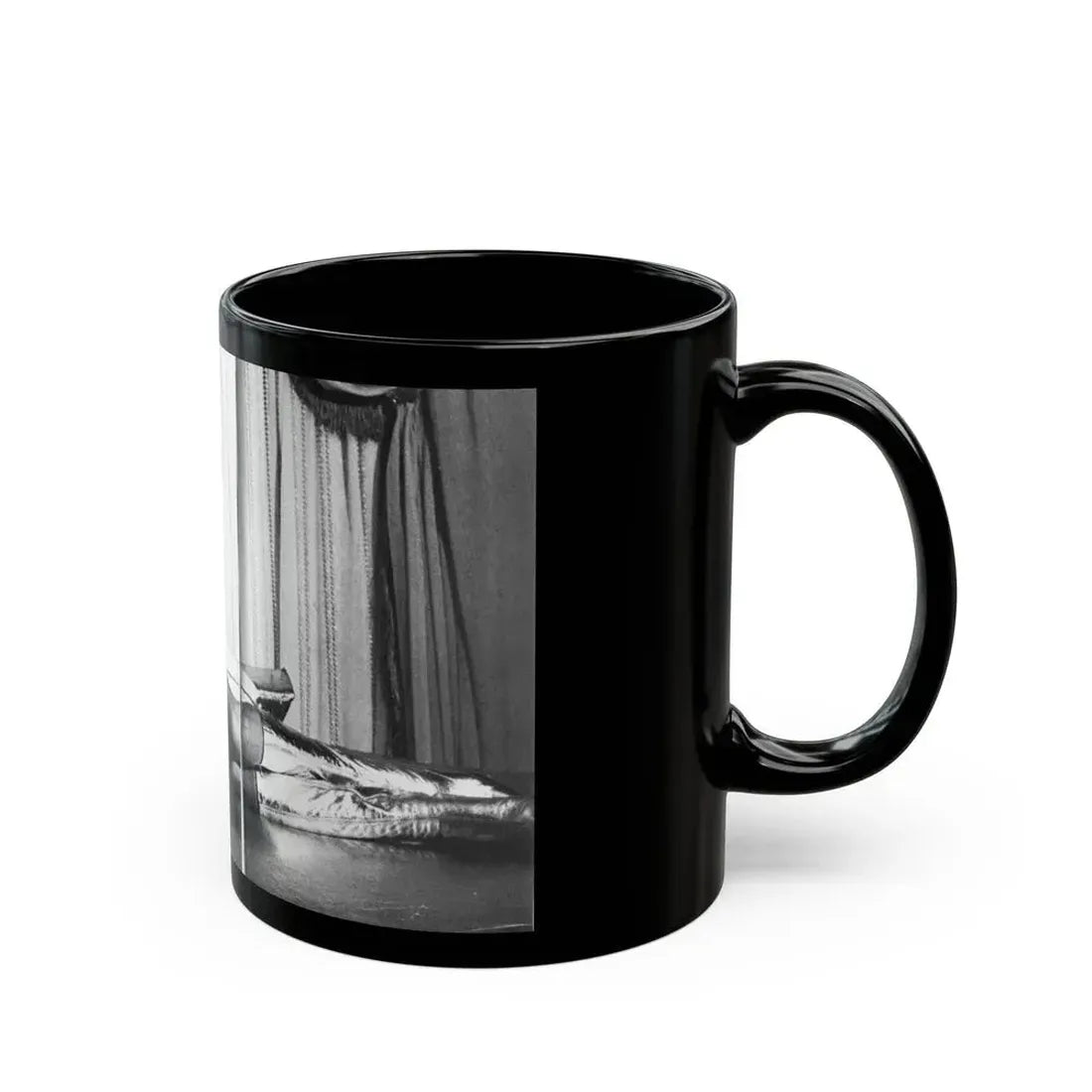 Joan Collins #98 (Vintage Female Icon) Black Coffee Mug - Go Mug Yourself