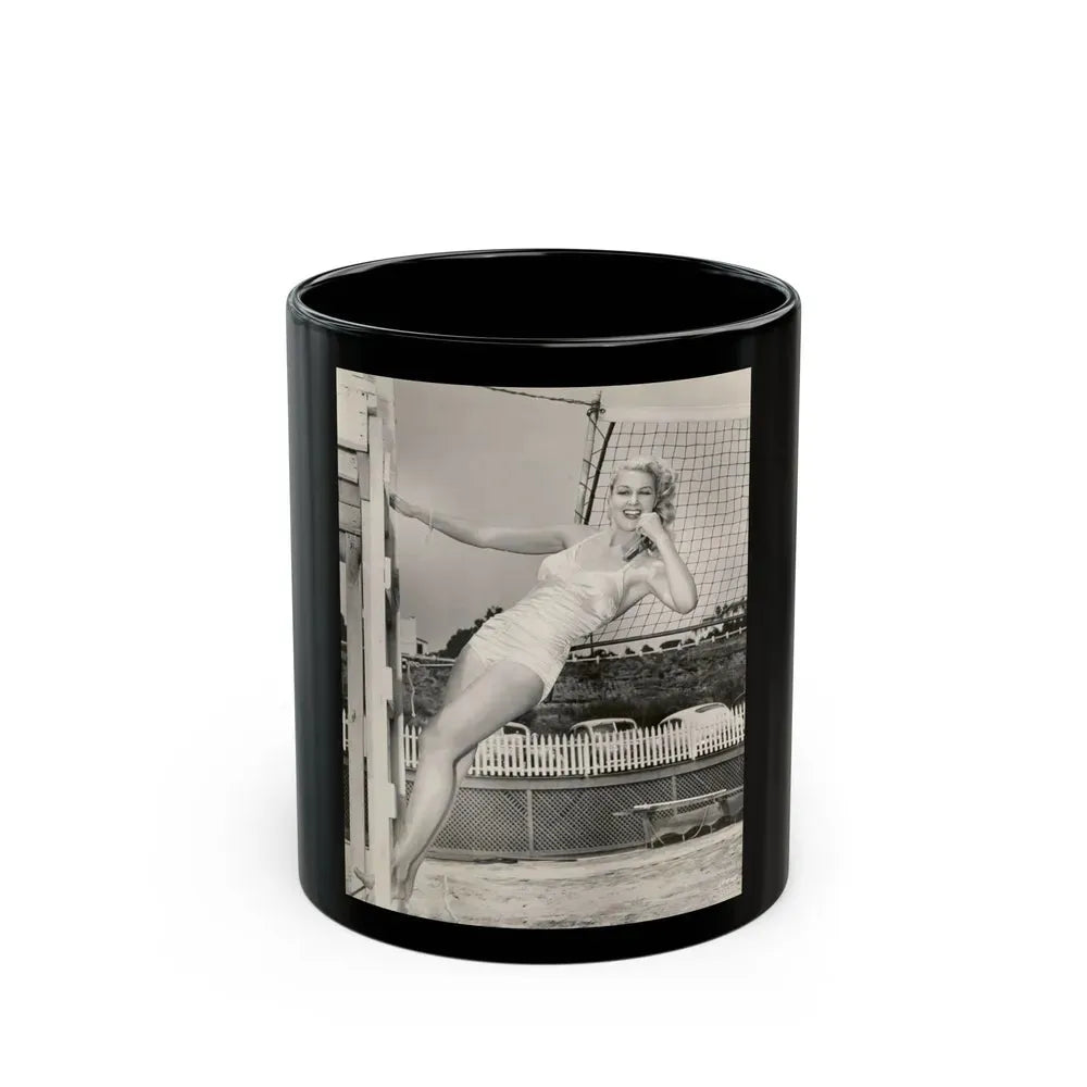 Joan Shawlee #01 (Vintage Female Icon) Black Coffee Mug 11oz - Go Mug Yourself