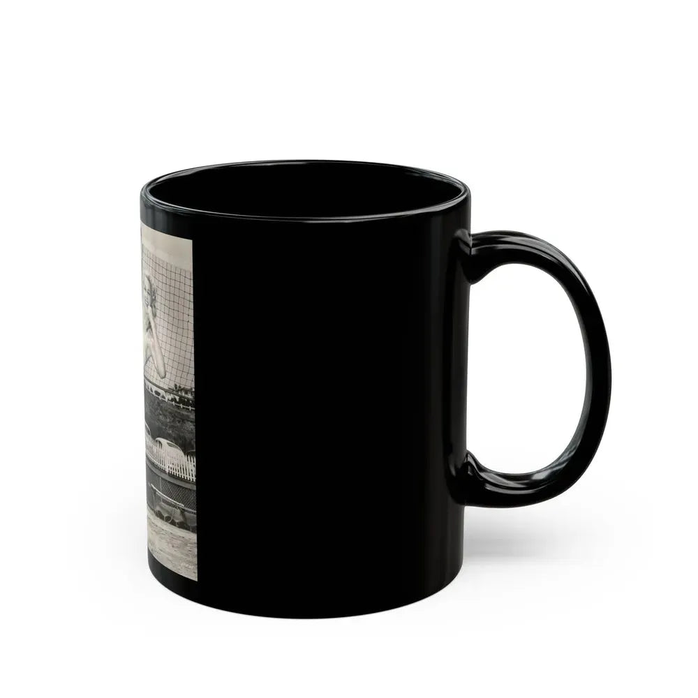 Joan Shawlee #01 (Vintage Female Icon) Black Coffee Mug - Go Mug Yourself
