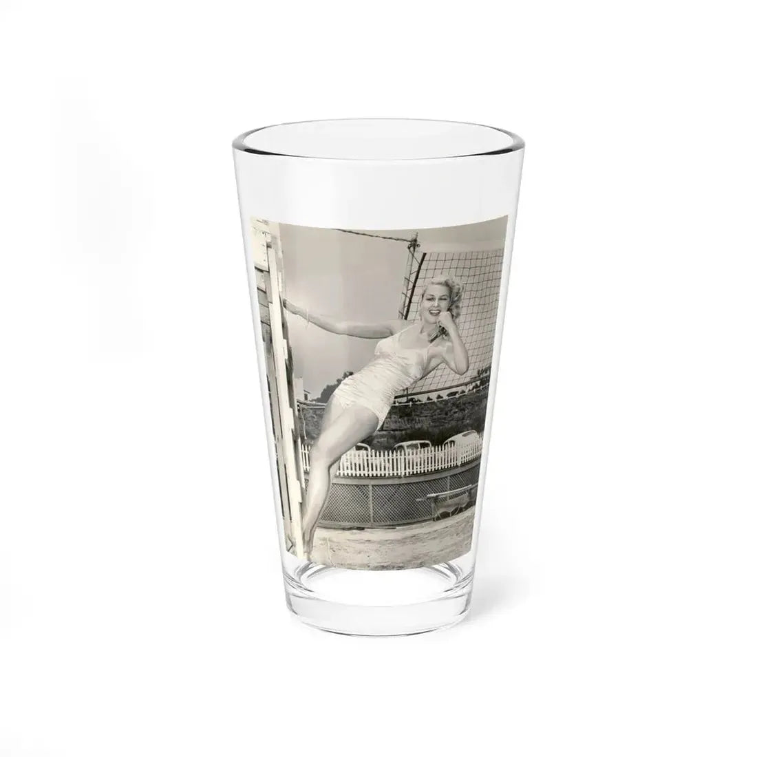 Joan Shawlee #01 (Vintage Female Icon) Pint Glass 16oz 16oz - Go Mug Yourself