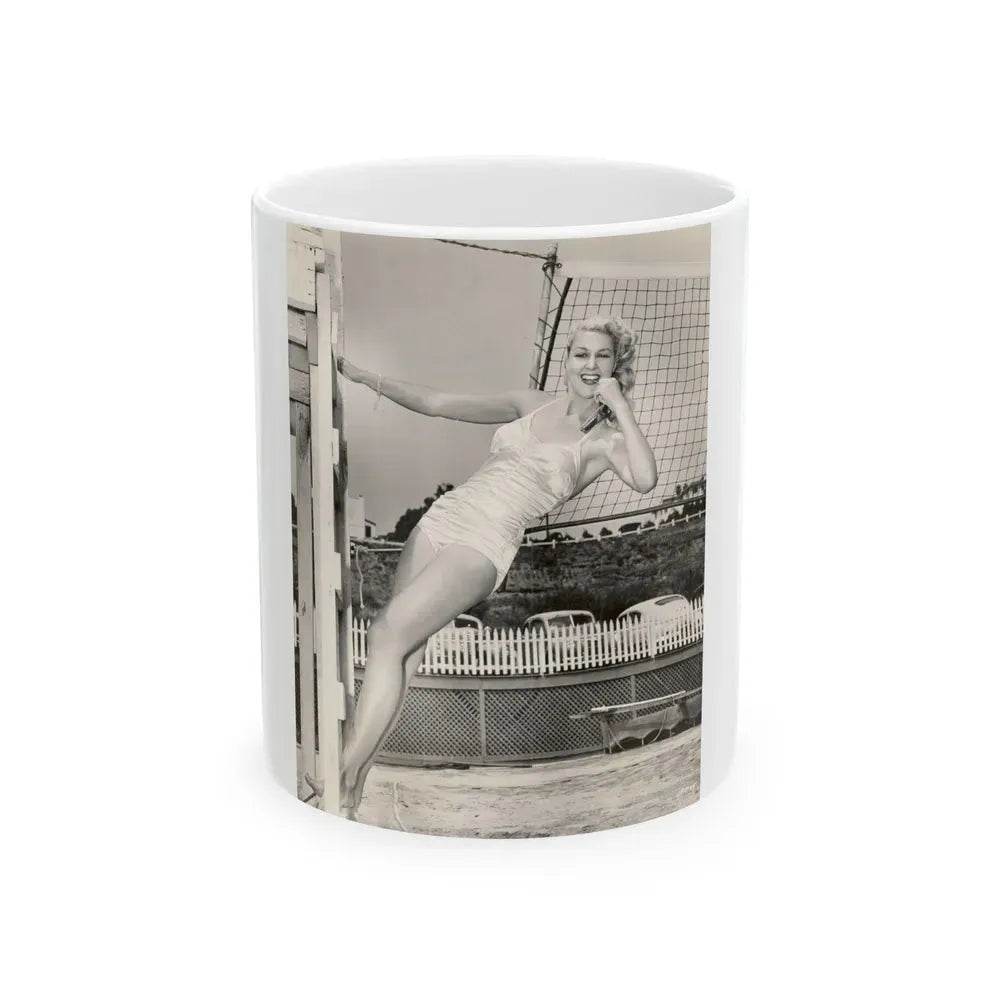Joan Shawlee #01 (Vintage Female Icon) White Coffee Mug 11oz - Go Mug Yourself