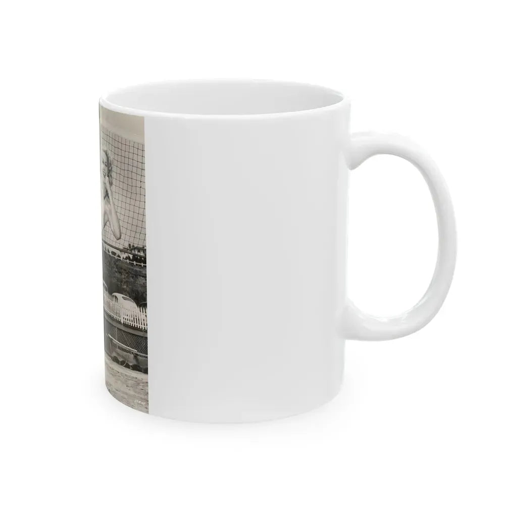 Joan Shawlee #01 (Vintage Female Icon) White Coffee Mug - Go Mug Yourself