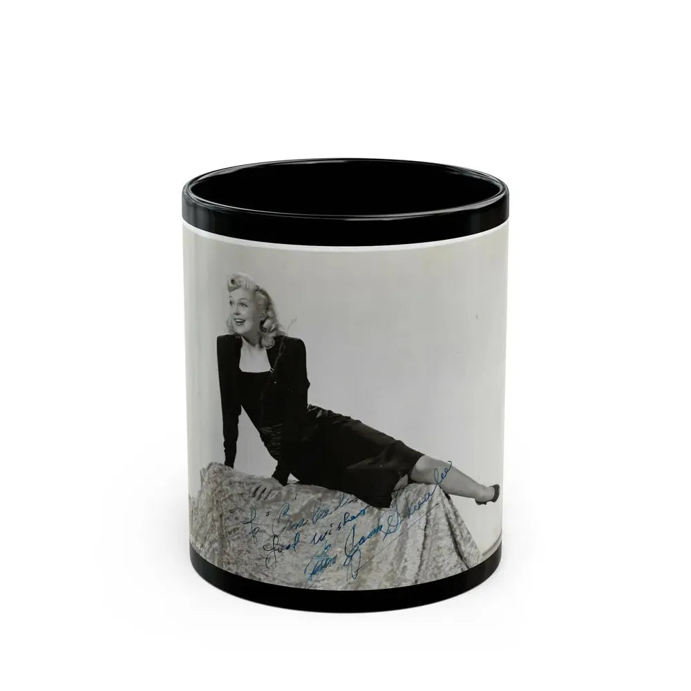 Joan Shawlee #04 (Vintage Female Icon) Black Coffee Mug 11oz - Go Mug Yourself