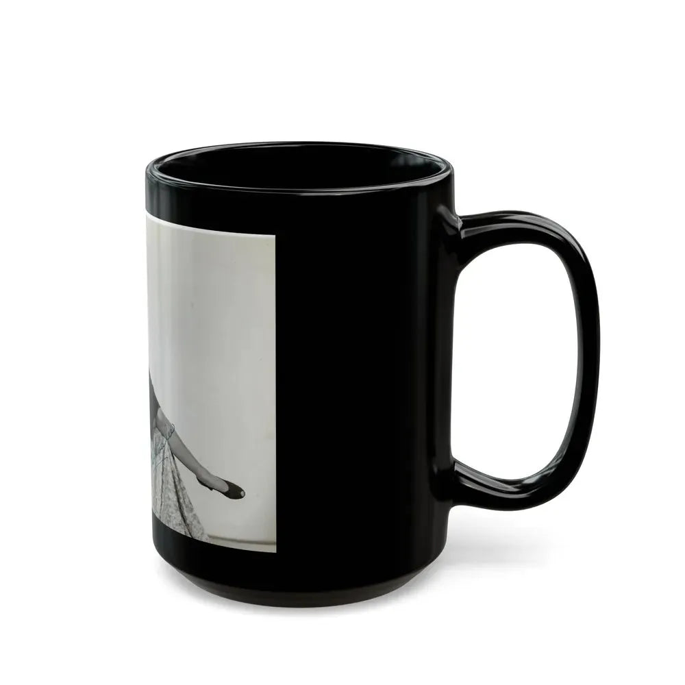 Joan Shawlee #04 (Vintage Female Icon) Black Coffee Mug - Go Mug Yourself
