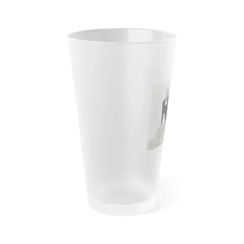 Joan Shawlee #04 (Vintage Female Icon) Frosted Pint Glass 16oz - Go Mug Yourself