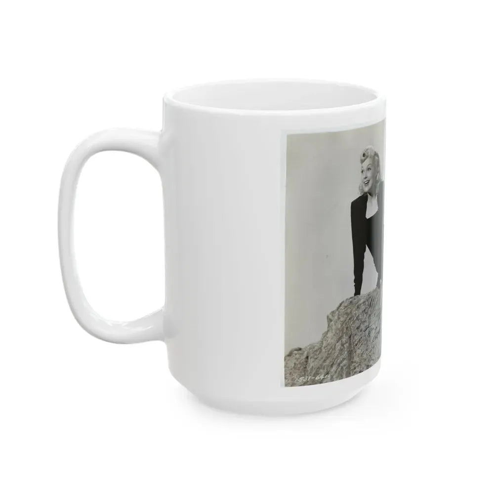 Joan Shawlee #04 (Vintage Female Icon) White Coffee Mug - Go Mug Yourself