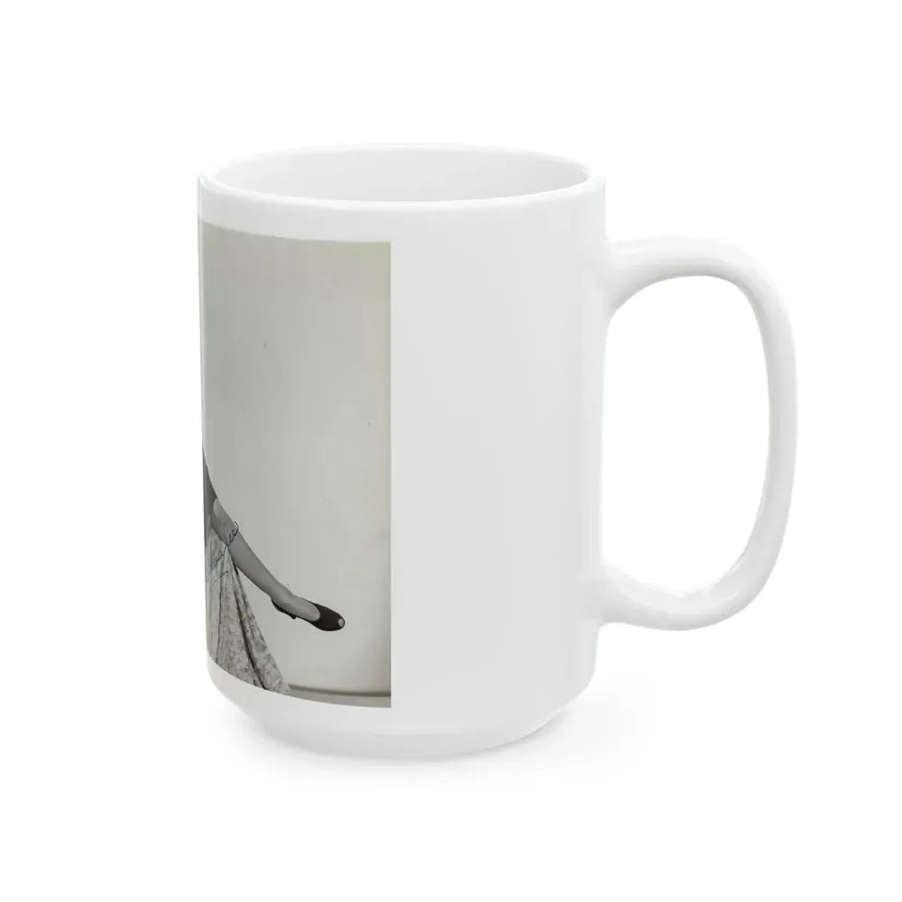 Joan Shawlee #04 (Vintage Female Icon) White Coffee Mug - Go Mug Yourself