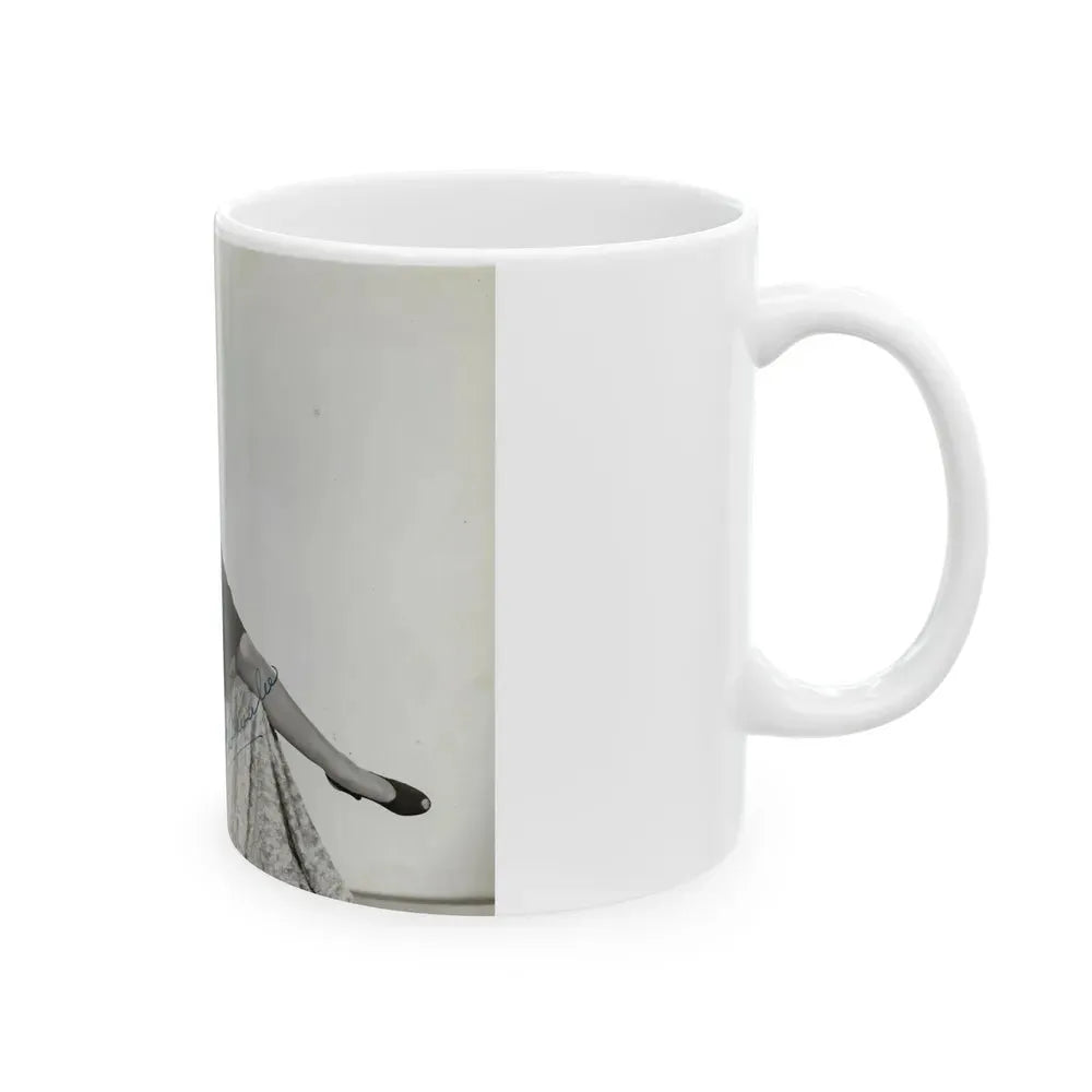 Joan Shawlee #04 (Vintage Female Icon) White Coffee Mug - Go Mug Yourself