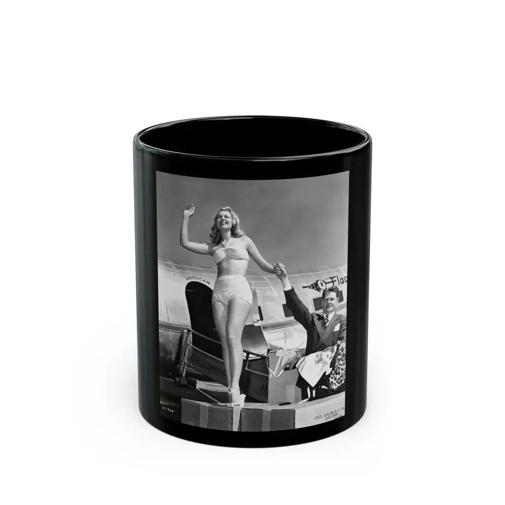Joan Shawlee #05 (Vintage Female Icon) Black Coffee Mug 11oz - Go Mug Yourself