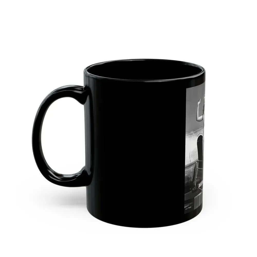 Joan Shawlee #05 (Vintage Female Icon) Black Coffee Mug - Go Mug Yourself
