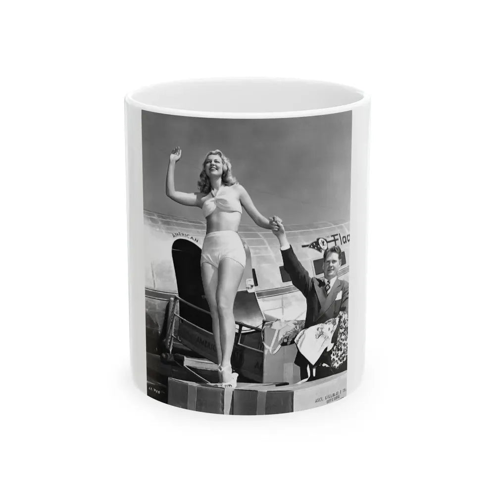 Joan Shawlee #05 (Vintage Female Icon) White Coffee Mug 11oz - Go Mug Yourself
