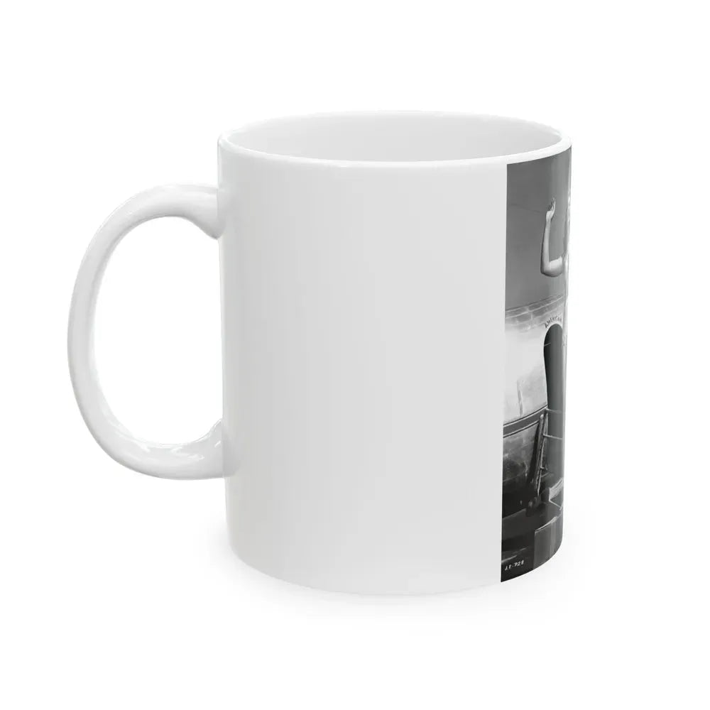 Joan Shawlee #05 (Vintage Female Icon) White Coffee Mug - Go Mug Yourself