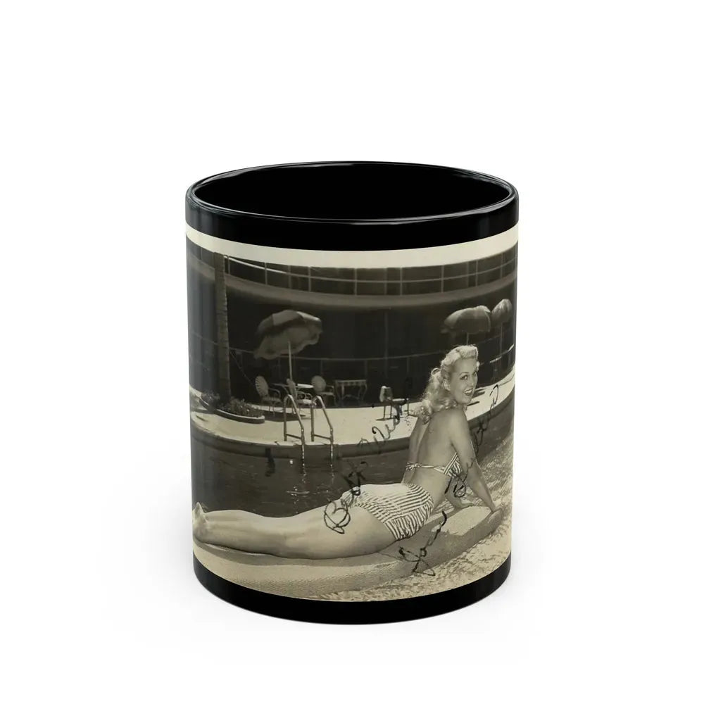 Joan Shawlee #07 (Vintage Female Icon) Black Coffee Mug 11oz - Go Mug Yourself