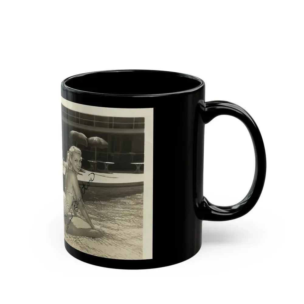 Joan Shawlee #07 (Vintage Female Icon) Black Coffee Mug - Go Mug Yourself
