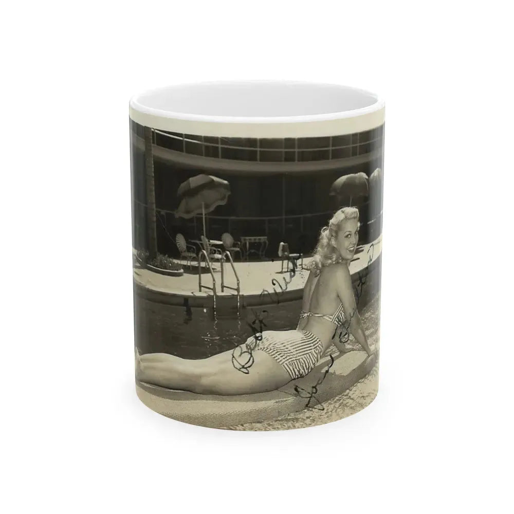 Joan Shawlee #07 (Vintage Female Icon) White Coffee Mug 11oz - Go Mug Yourself