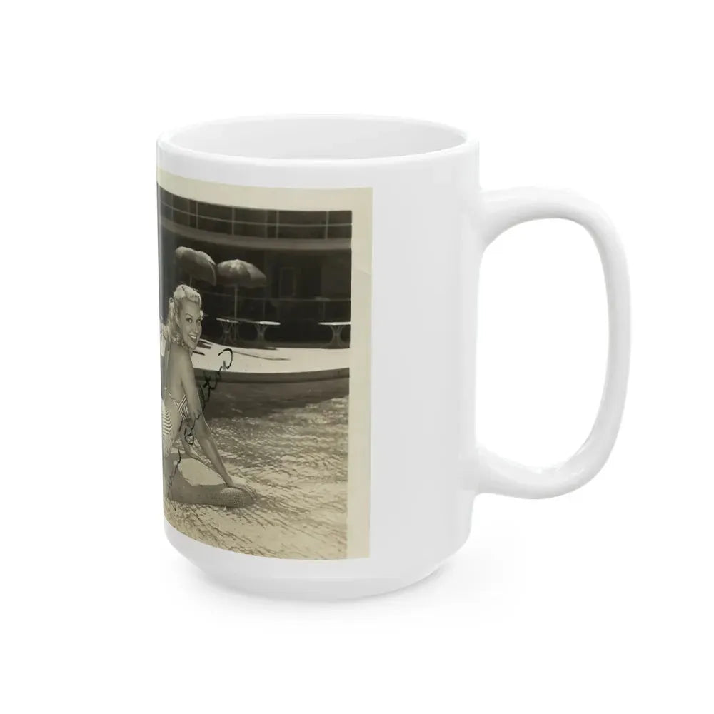 Joan Shawlee #07 (Vintage Female Icon) White Coffee Mug - Go Mug Yourself