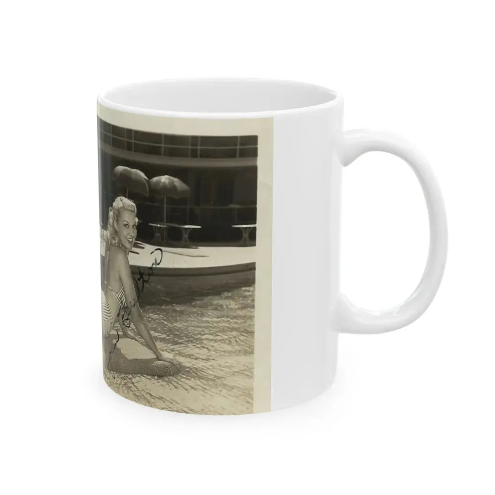 Joan Shawlee #07 (Vintage Female Icon) White Coffee Mug - Go Mug Yourself