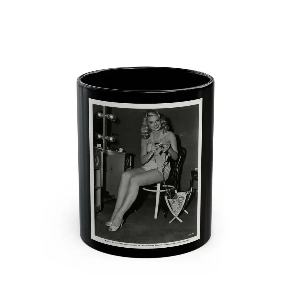 Joan Shawlee #09 (Vintage Female Icon) Black Coffee Mug 11oz - Go Mug Yourself