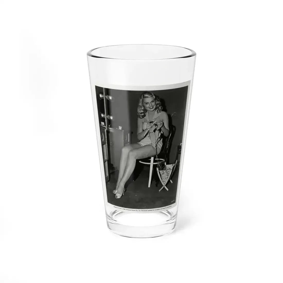 Joan Shawlee #09 (Vintage Female Icon) Pint Glass 16oz 16oz - Go Mug Yourself