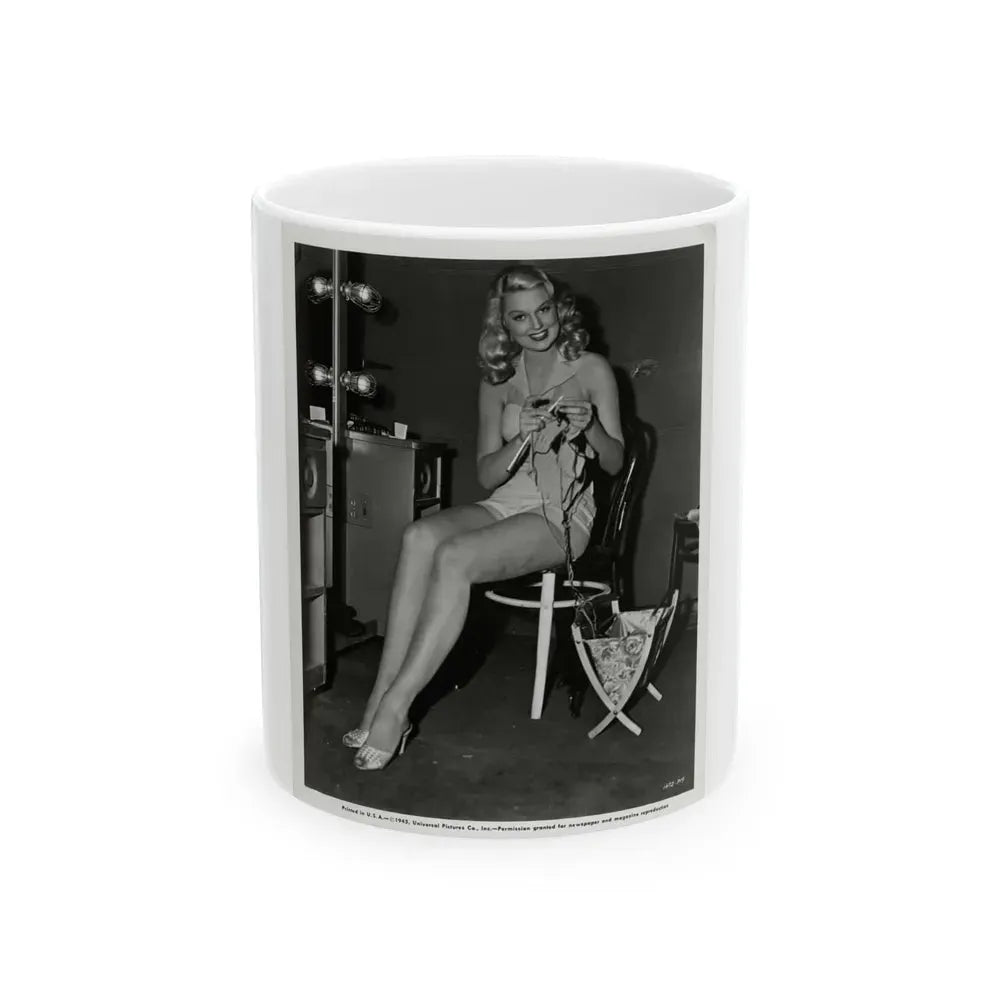 Joan Shawlee #09 (Vintage Female Icon) White Coffee Mug 11oz - Go Mug Yourself