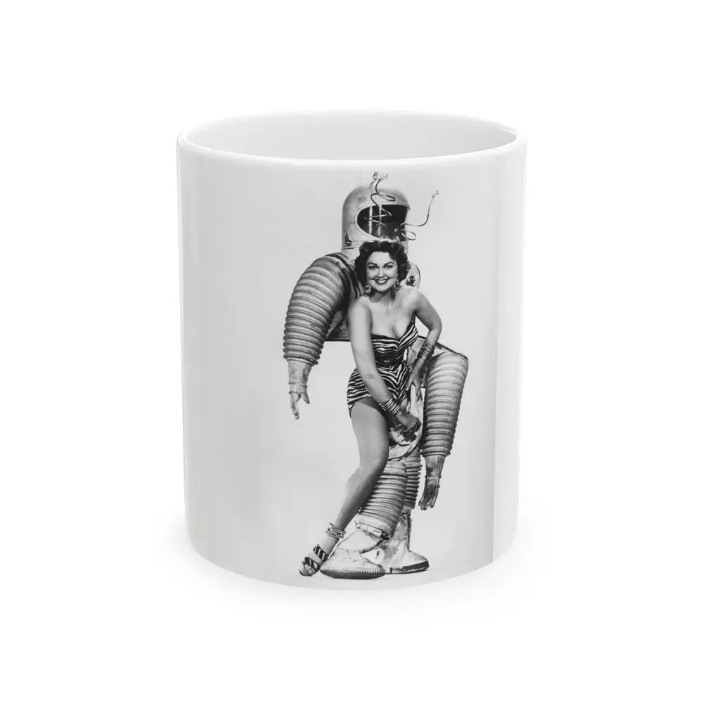 Joan Shawlee #13 (Vintage Female Icon) White Coffee Mug 11oz - Go Mug Yourself