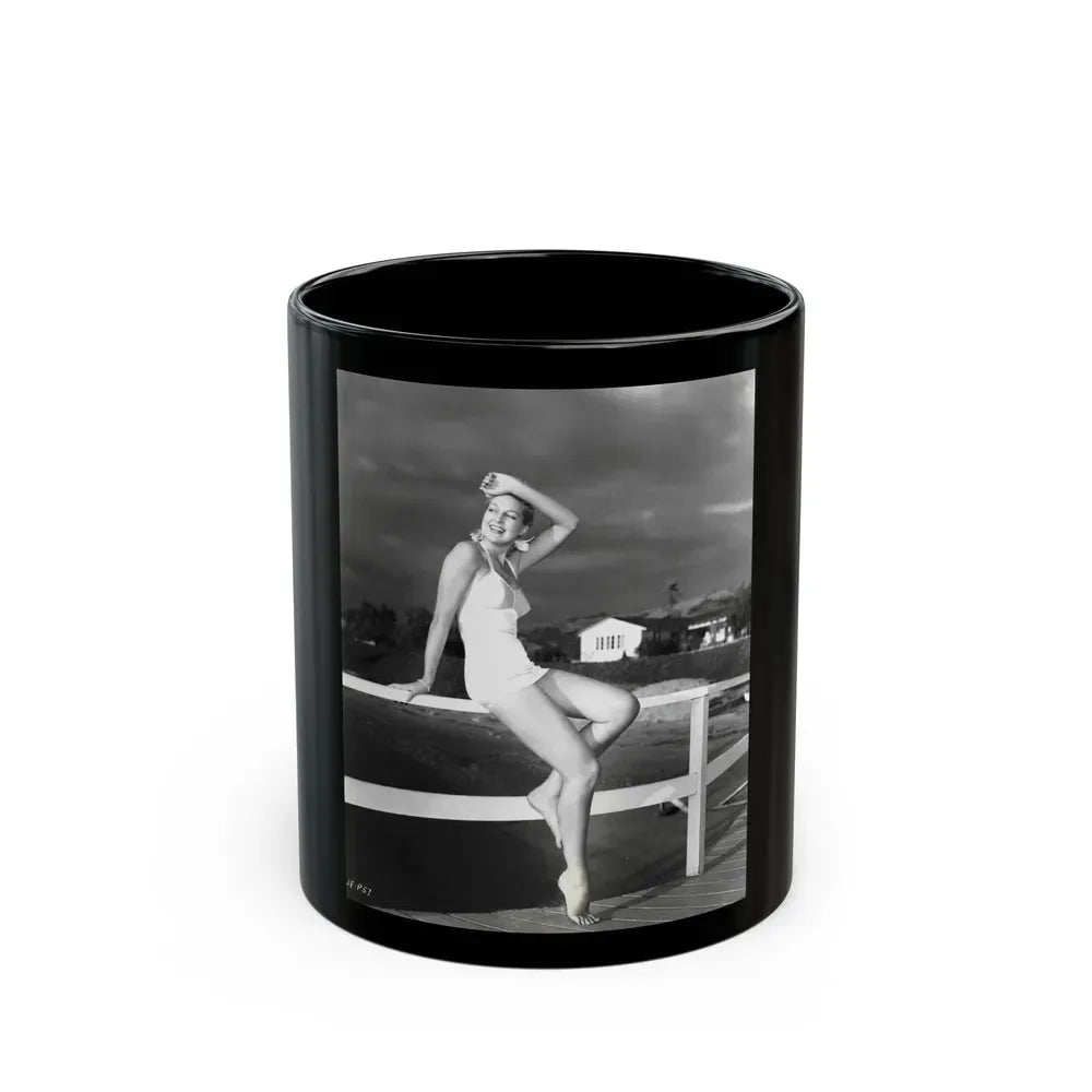 Joan Shawlee #17 (Vintage Female Icon) Black Coffee Mug 11oz - Go Mug Yourself