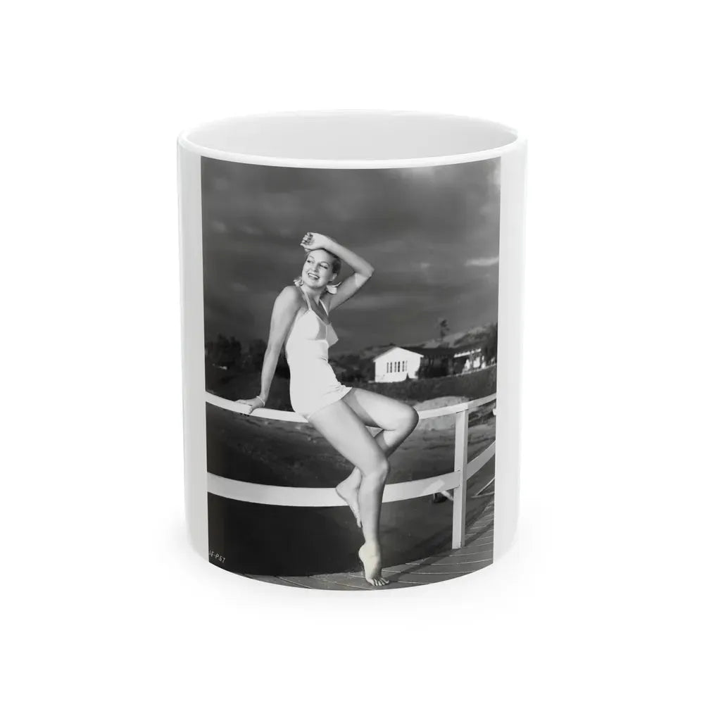 Joan Shawlee #17 (Vintage Female Icon) White Coffee Mug 11oz - Go Mug Yourself