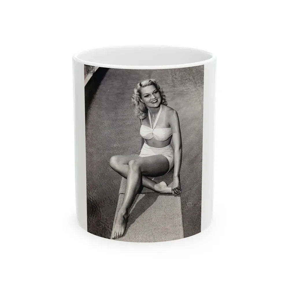 Joan Shawlee #25 (Vintage Female Icon) White Coffee Mug 11oz - Go Mug Yourself