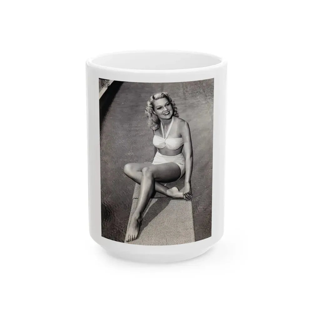 Joan Shawlee #25 (Vintage Female Icon) White Coffee Mug 15oz - Go Mug Yourself