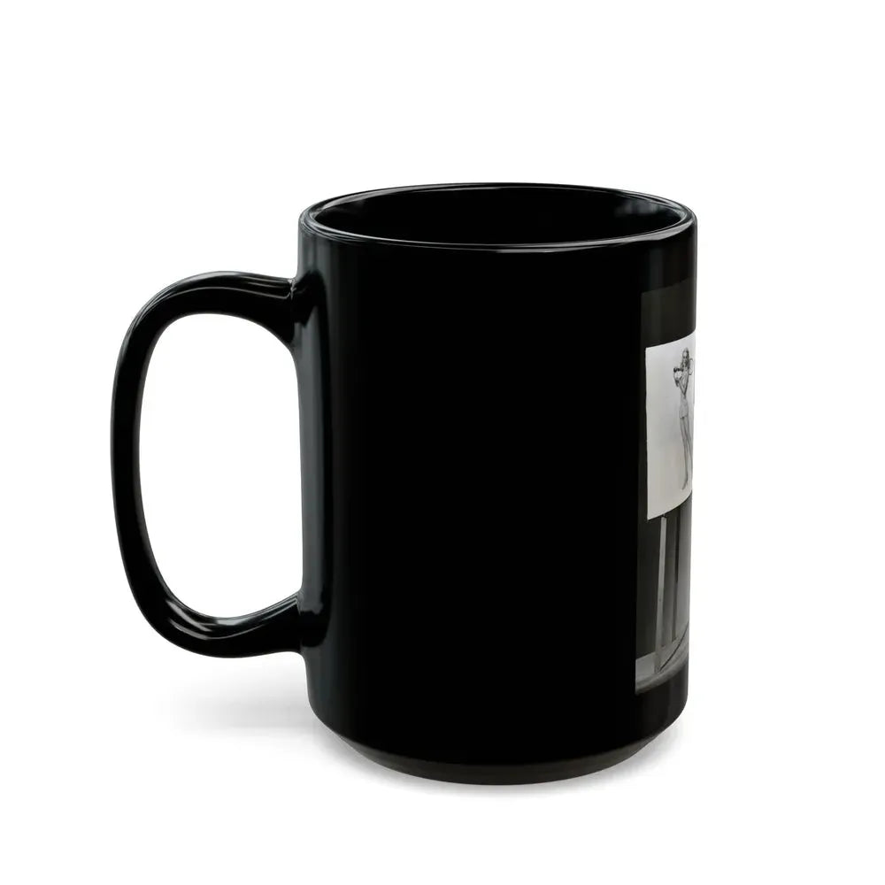 Joan Shawlee #27 (Vintage Female Icon) Black Coffee Mug - Go Mug Yourself