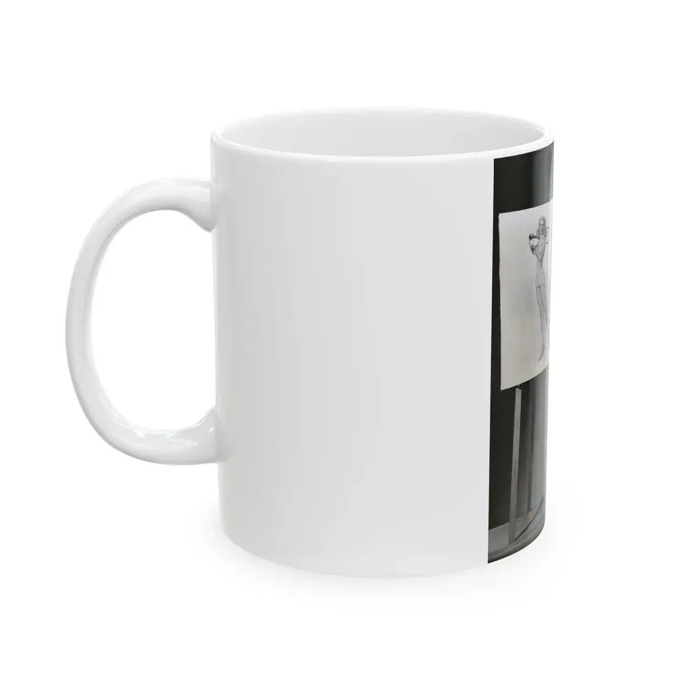 Joan Shawlee #27 (Vintage Female Icon) White Coffee Mug - Go Mug Yourself