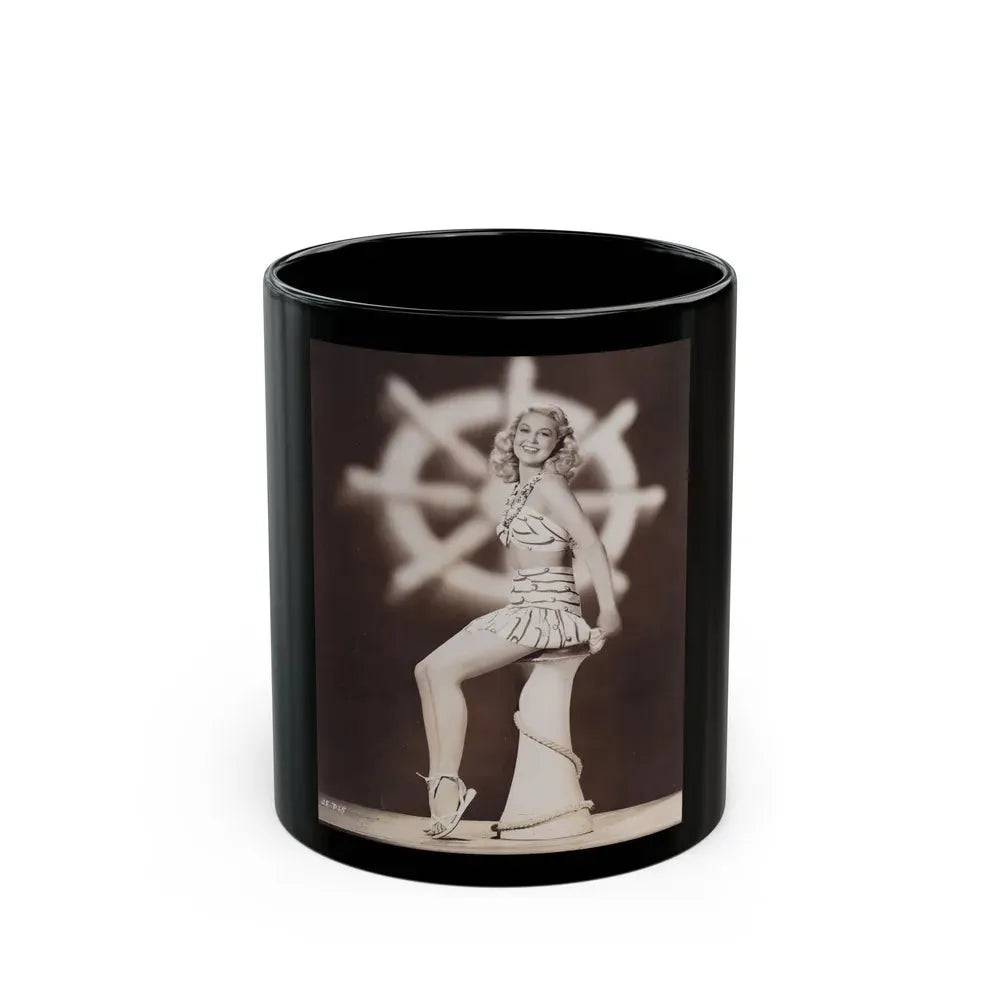 Joan Shawlee #29 (Vintage Female Icon) Black Coffee Mug 11oz - Go Mug Yourself