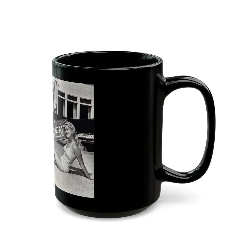 Joan Shawlee #30 (Vintage Female Icon) Black Coffee Mug - Go Mug Yourself